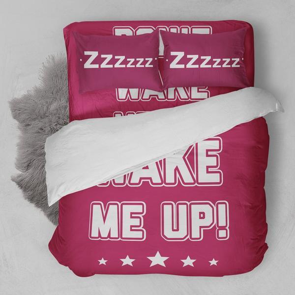 Don’T Wake Me Up 3D Customized Duvet Cover Bedding Set
