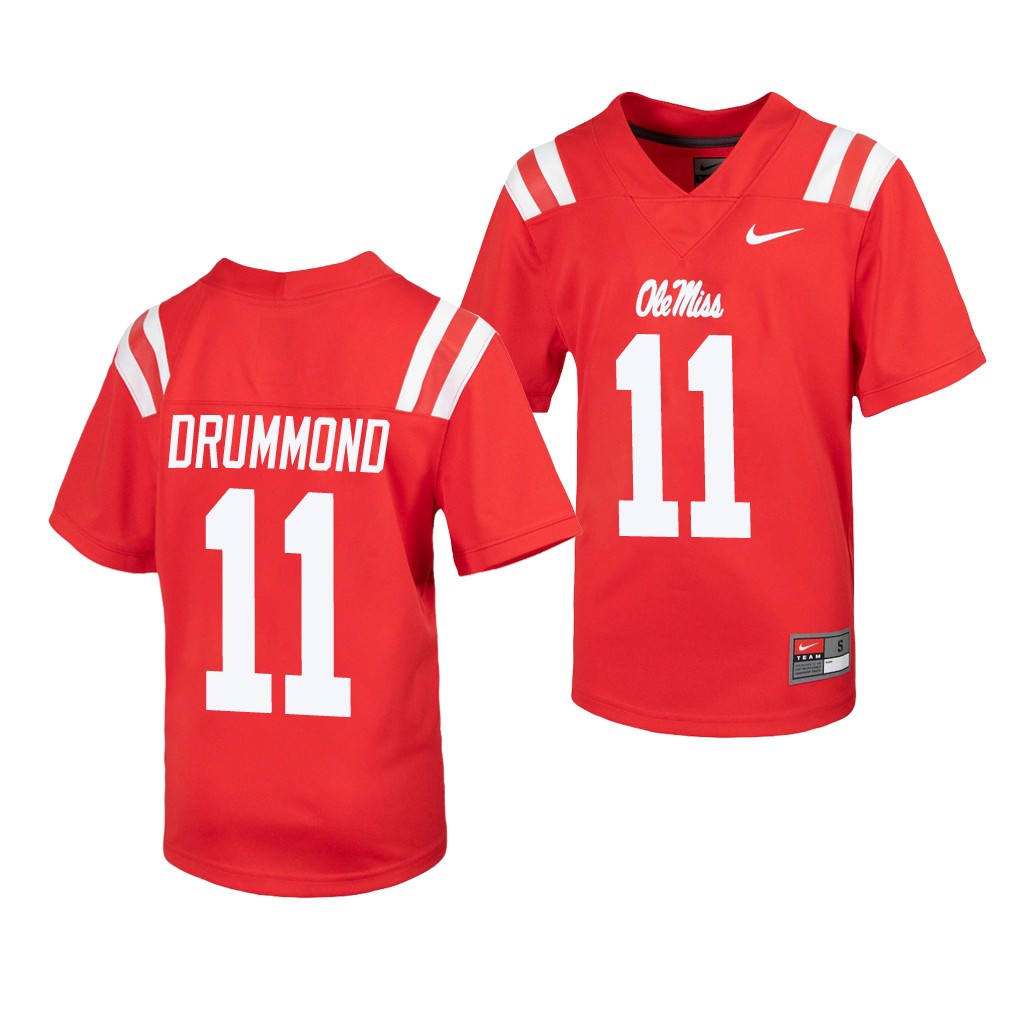Dontario Drummond Ole Miss Rebels Red Untouchable  Youth Jersey