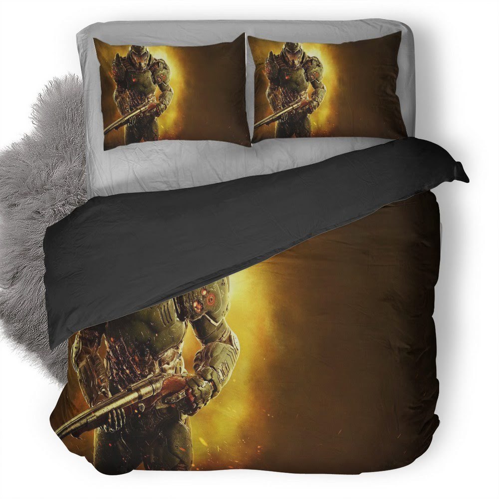 Doom 2 3D Customized Duvet Cover Bedding Set