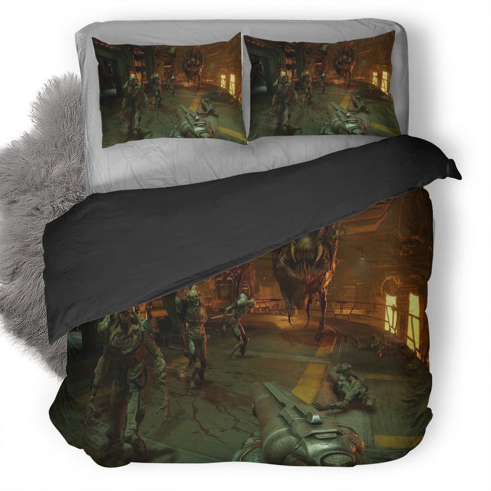 Doom 3D Customized Duvet Cover Bedding Set