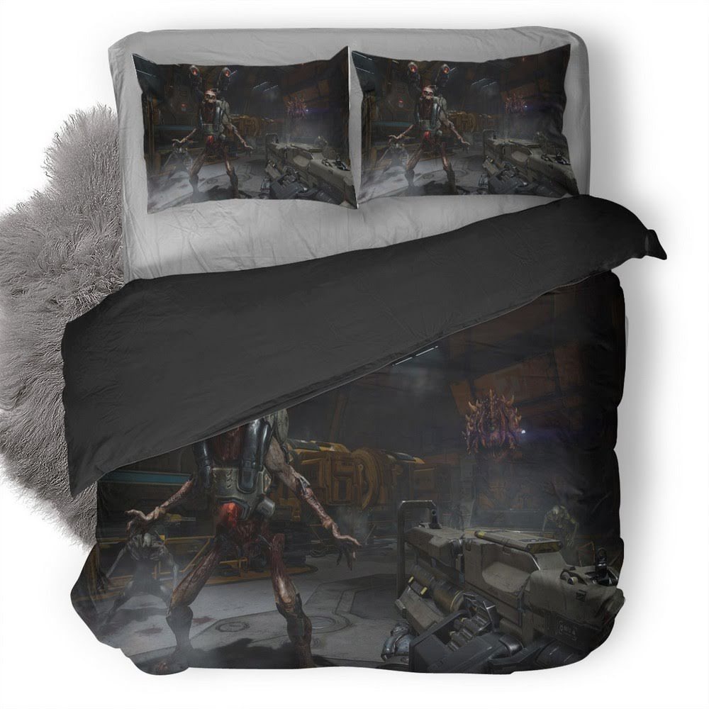 Doom 3D Customized Duvet Cover Bedding Set