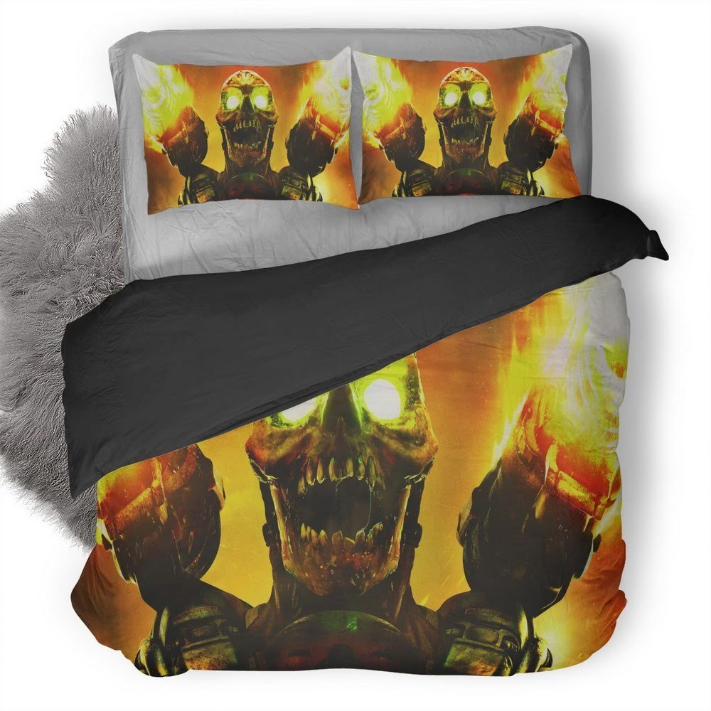 Doom 3D Customized Duvet Cover Bedding Set
