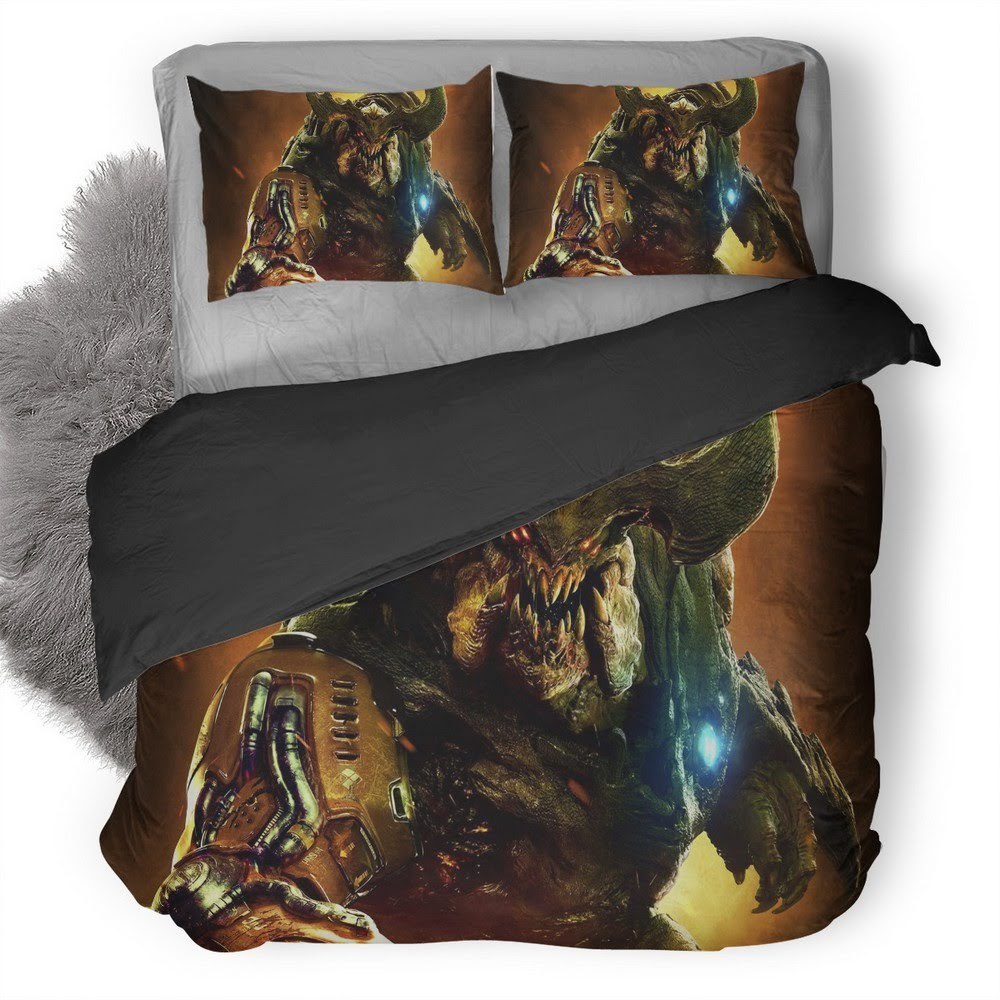 Doom 3D Customized Duvet Cover Bedding Set