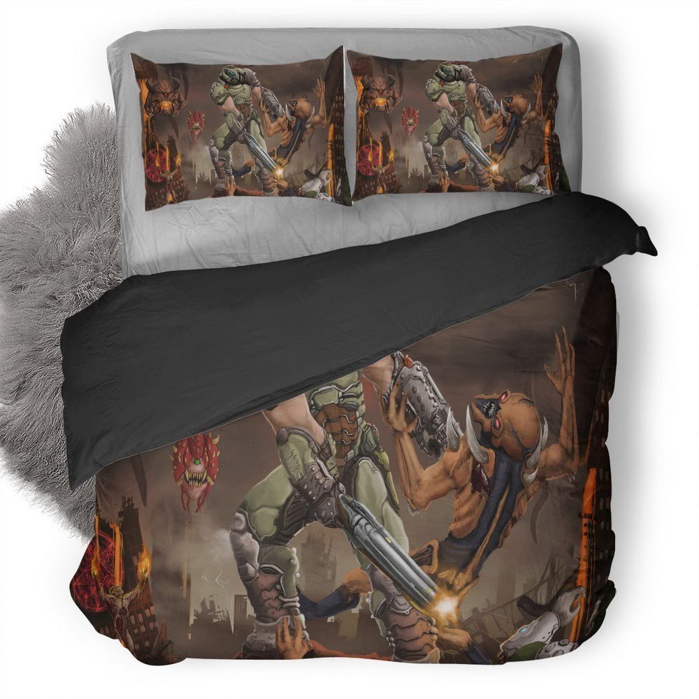 Doom 3D Customized Duvet Cover Bedding Set