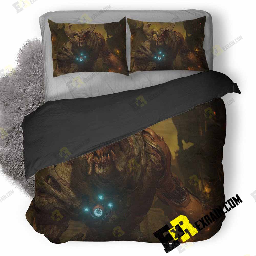Doom Game Original 3D Customized Duvet Cover Bedding Set
