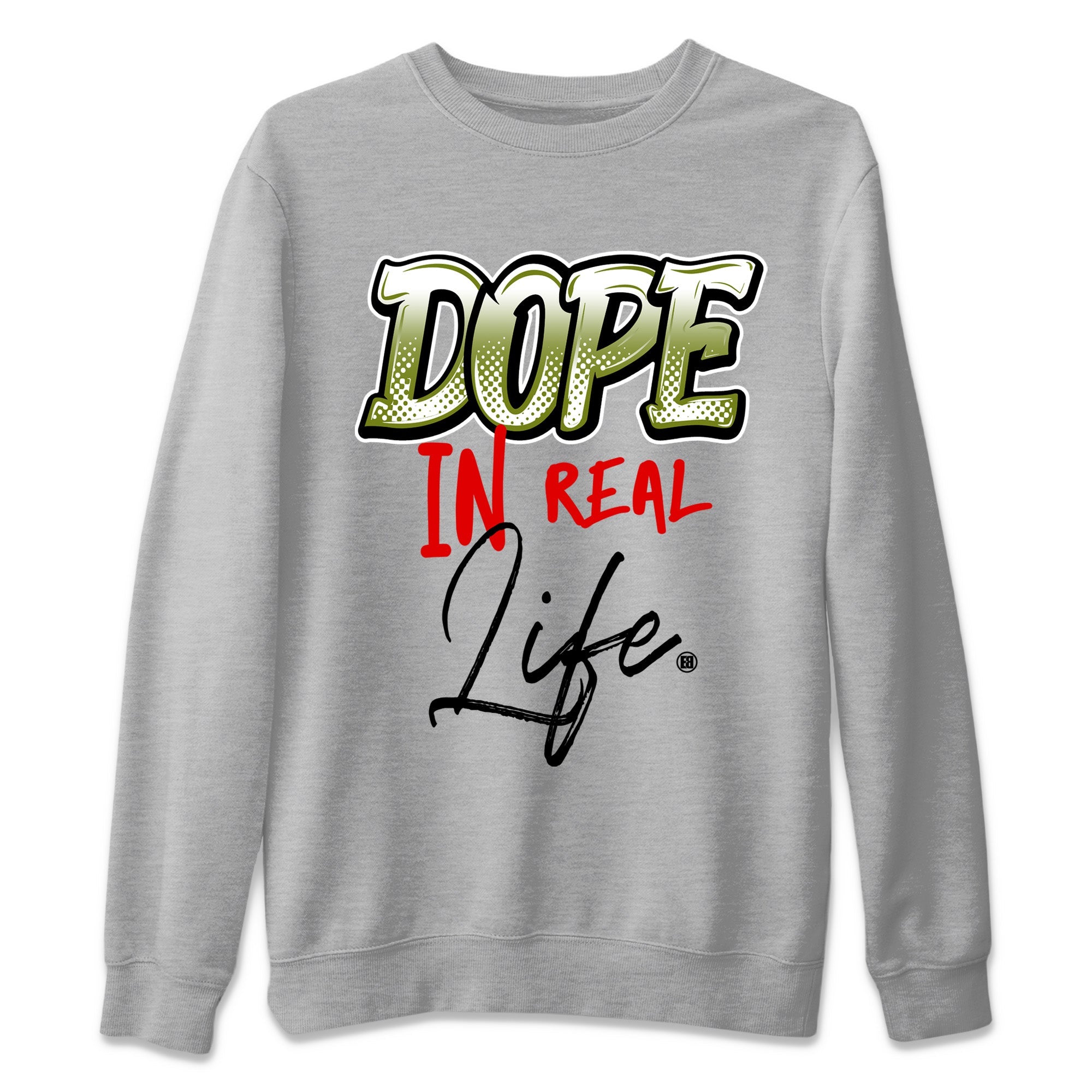 Dope In Real Life Unisex Sweater – Air Jordan 1 Travis Scott Olive, Sneakers Matching Sweater