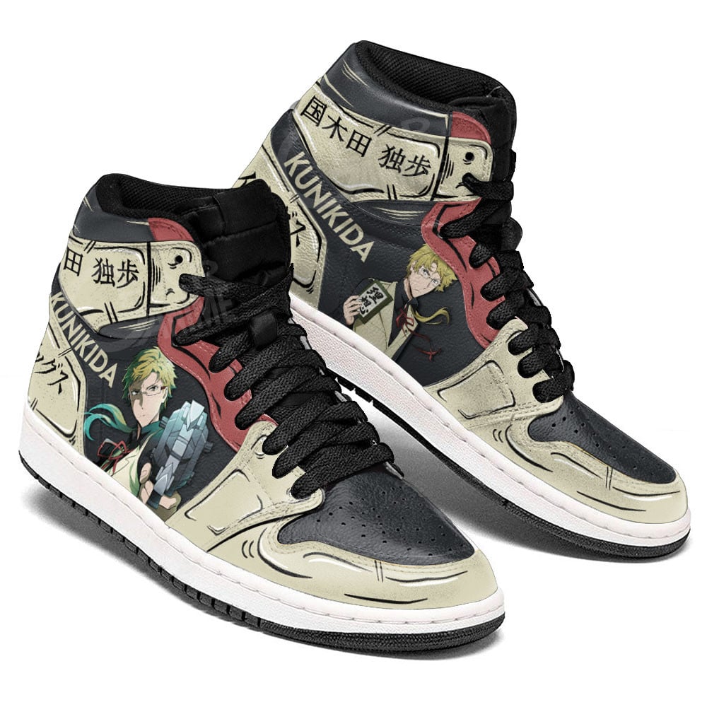 Doppo Kunikida JD1s Sneakers Bungo Stray Dogs Anime Shoes, Air Jordan Hightop