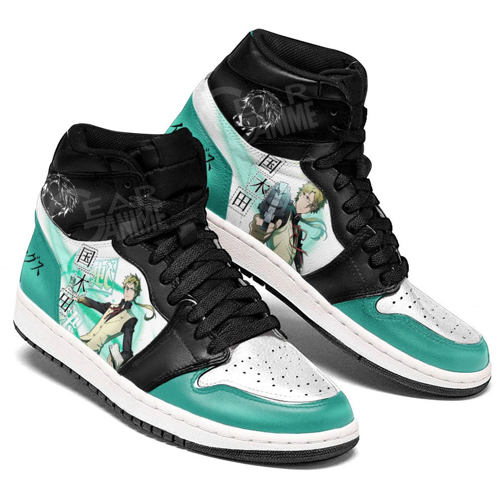 Doppo Kunikida JD1s Sneakers Bungo Stray Dogs Anime Shoes, Air Jordan Hightop