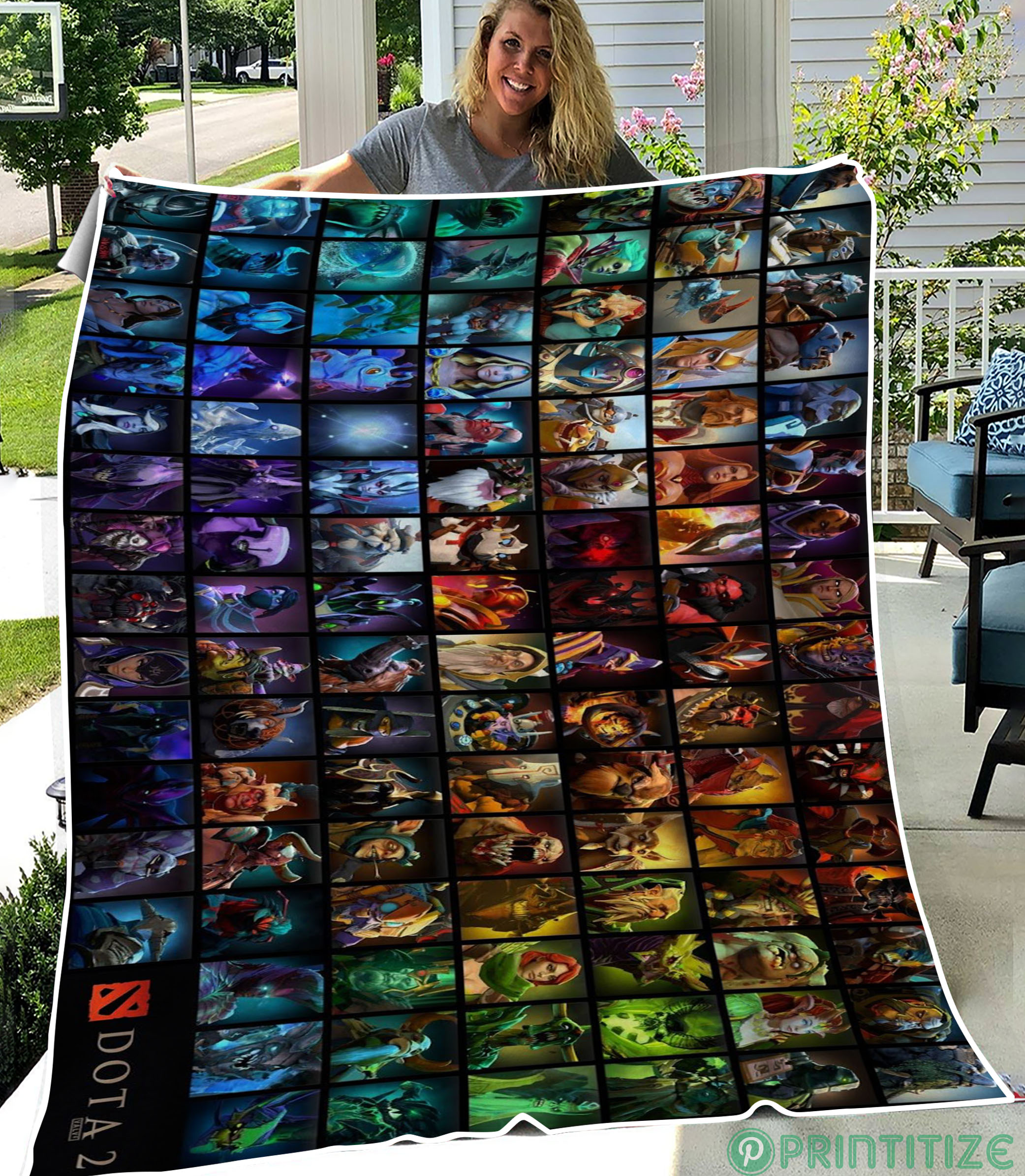 Dota 2 Champ Fleece Blanket