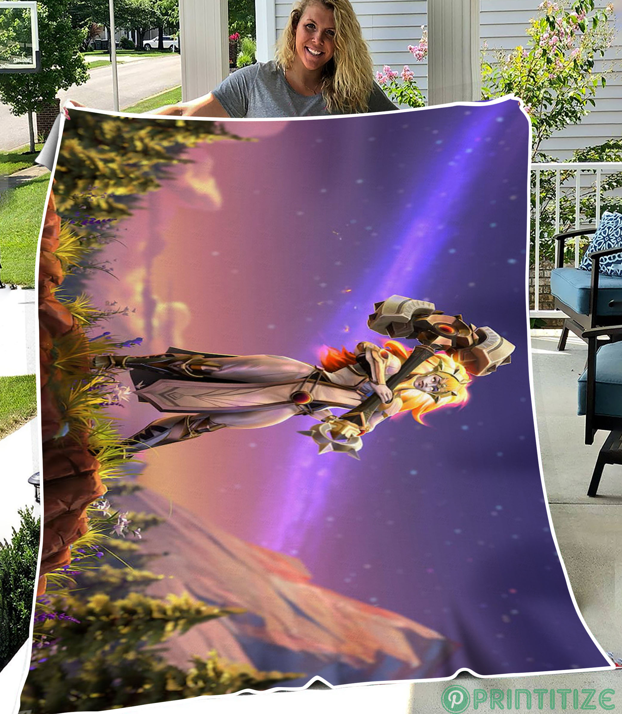 Dota 2 Dawnbreaker Fleece Blanket