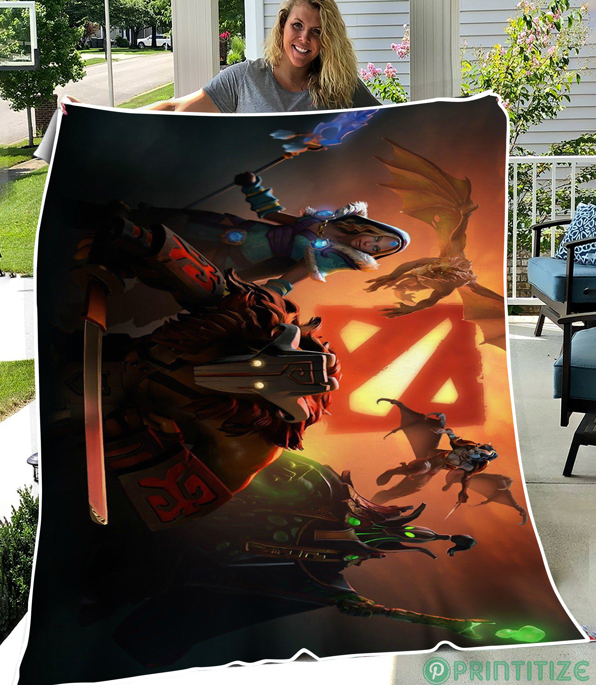 Dota 2 Fleece Blanket
