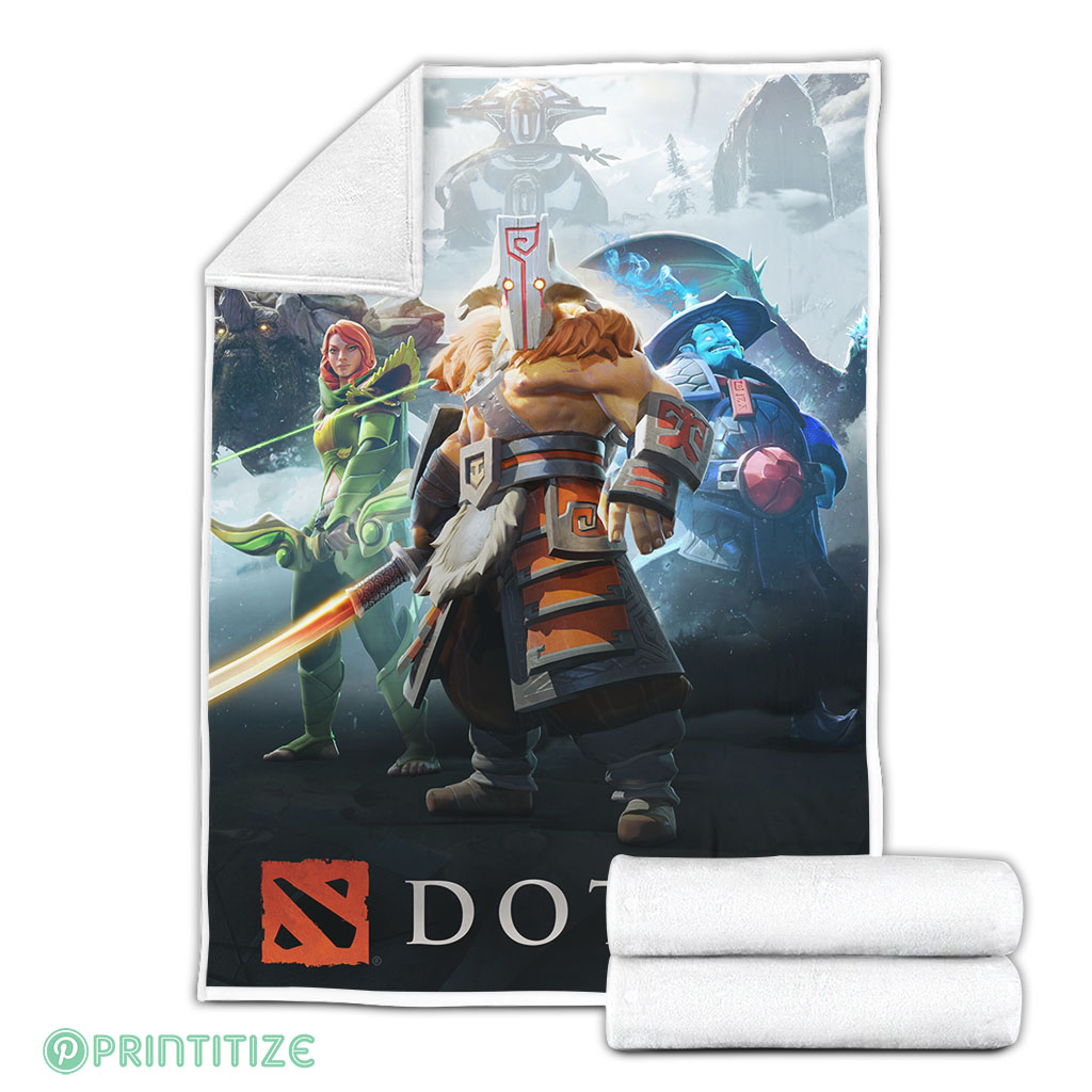 Dota 2 Game Poster Fleece Blanket