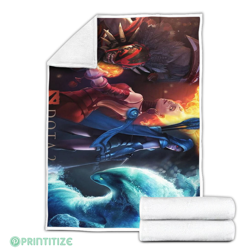 Dota 2 Gameplay Fleece Blanket