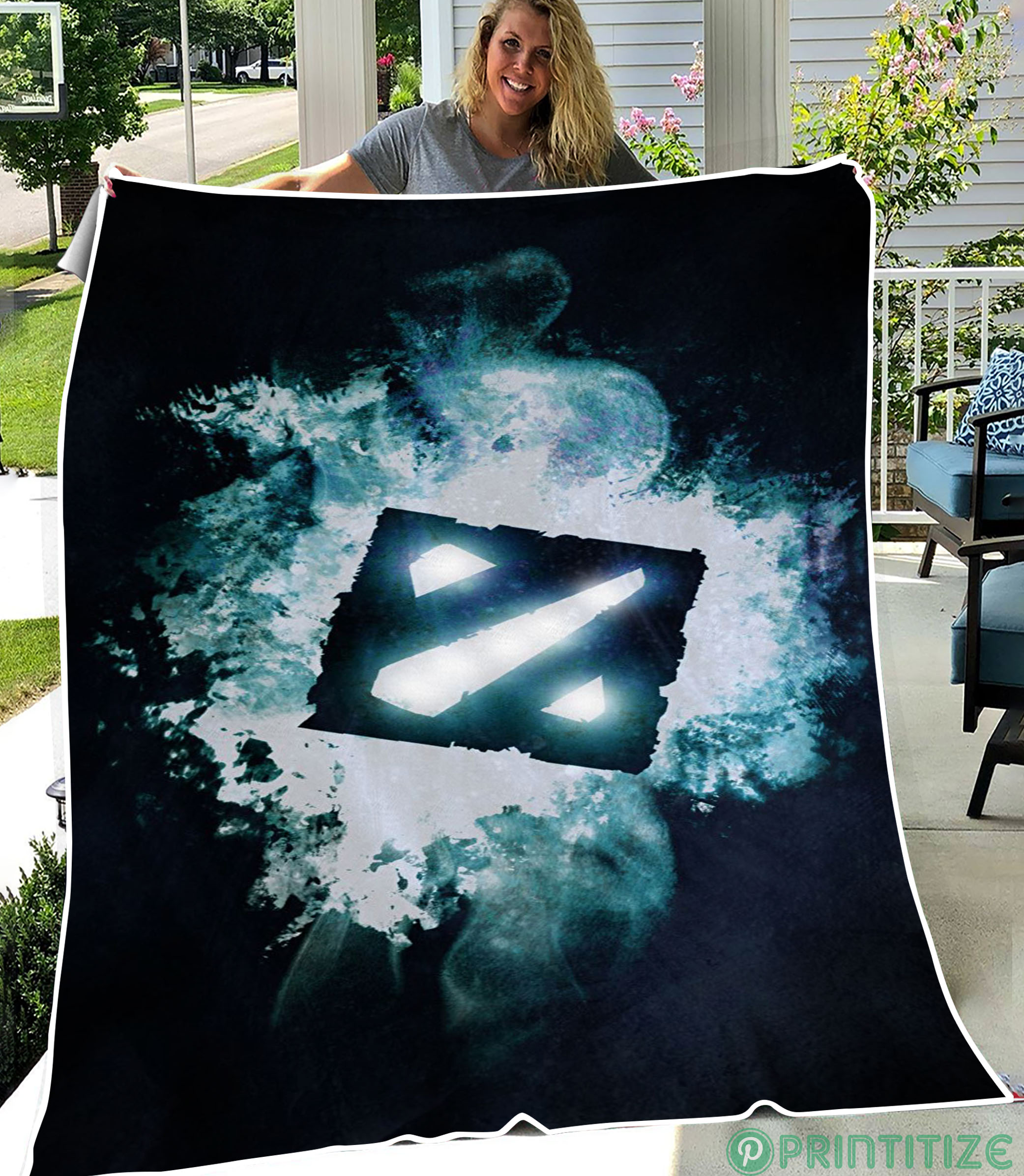 Dota 2 Logo Fleece Blanket