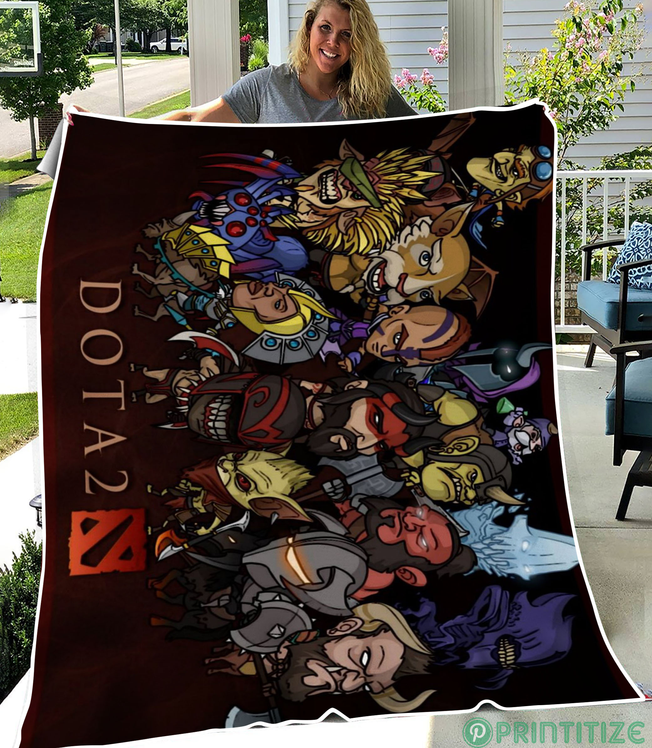 Dota 2 Meme Fleece Blanket