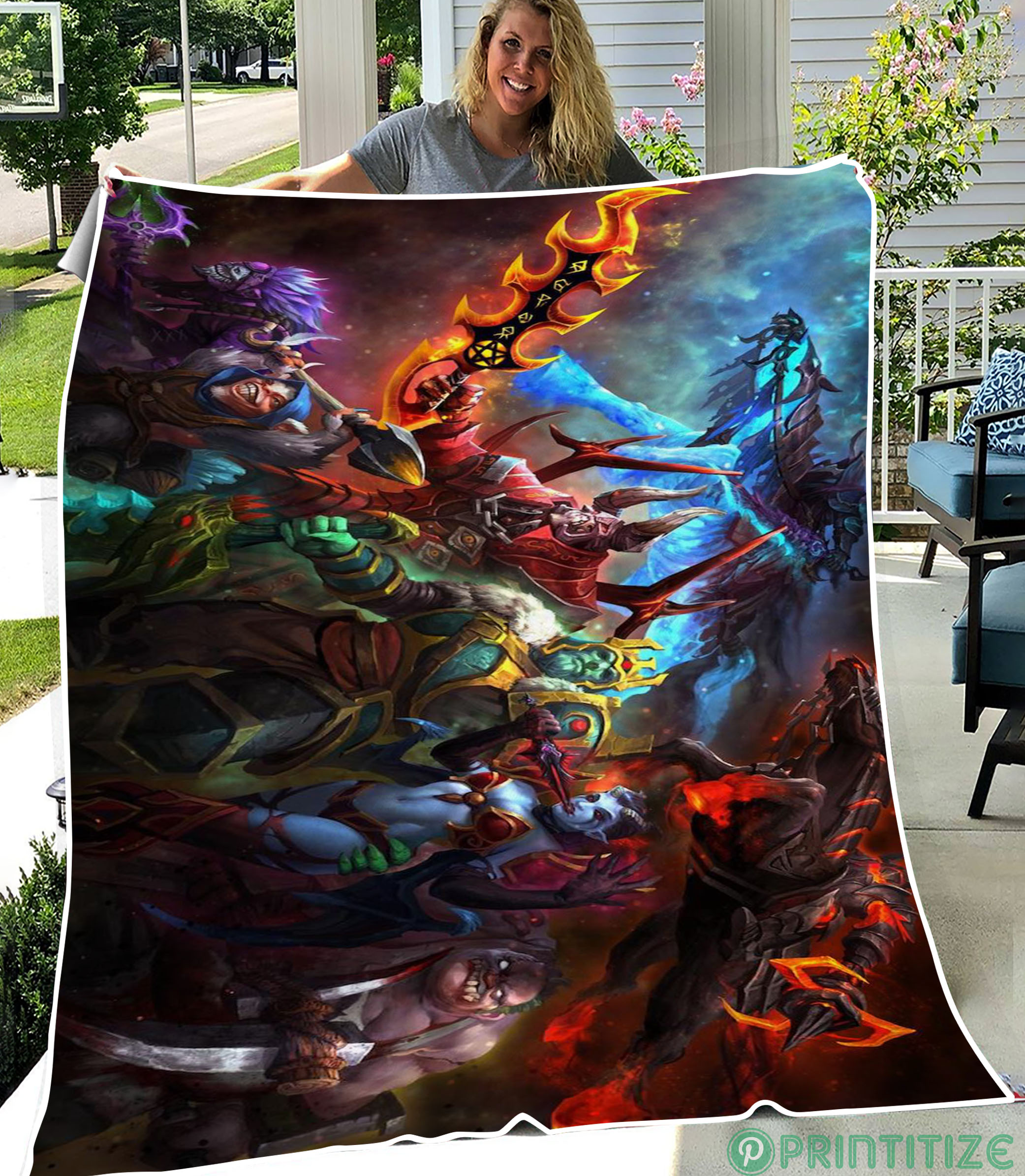 Dota 2 Moba Game Fleece Blanket
