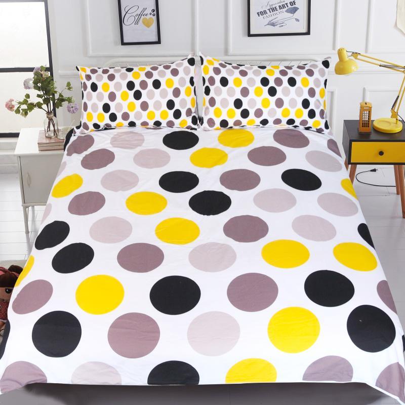 Dots Colorful Printed 3D Customized Duvet Cover Bedding Set
