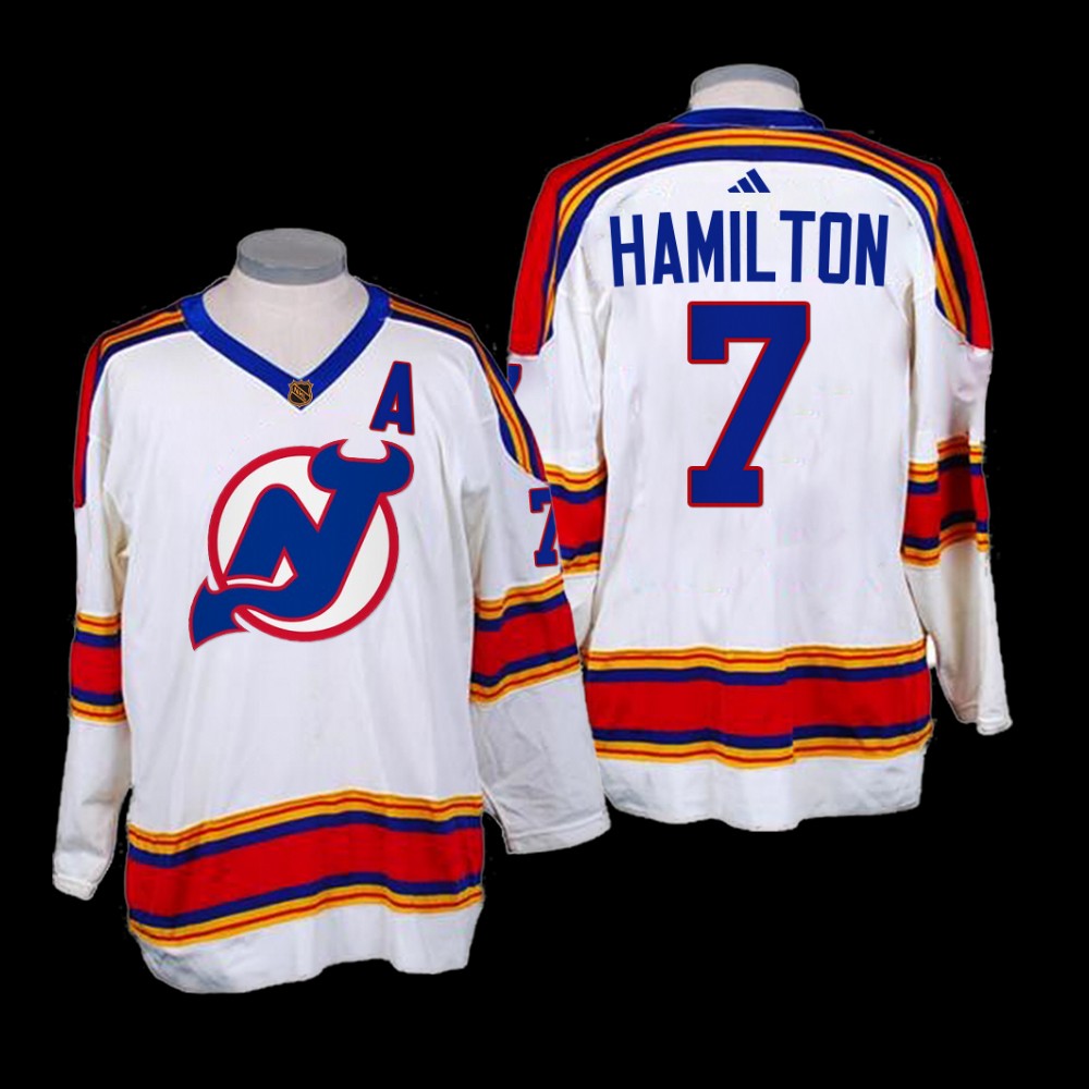 Dougie Hamilton New Jersey Devils Reverse Retro 2.0 White Jersey 2022-23