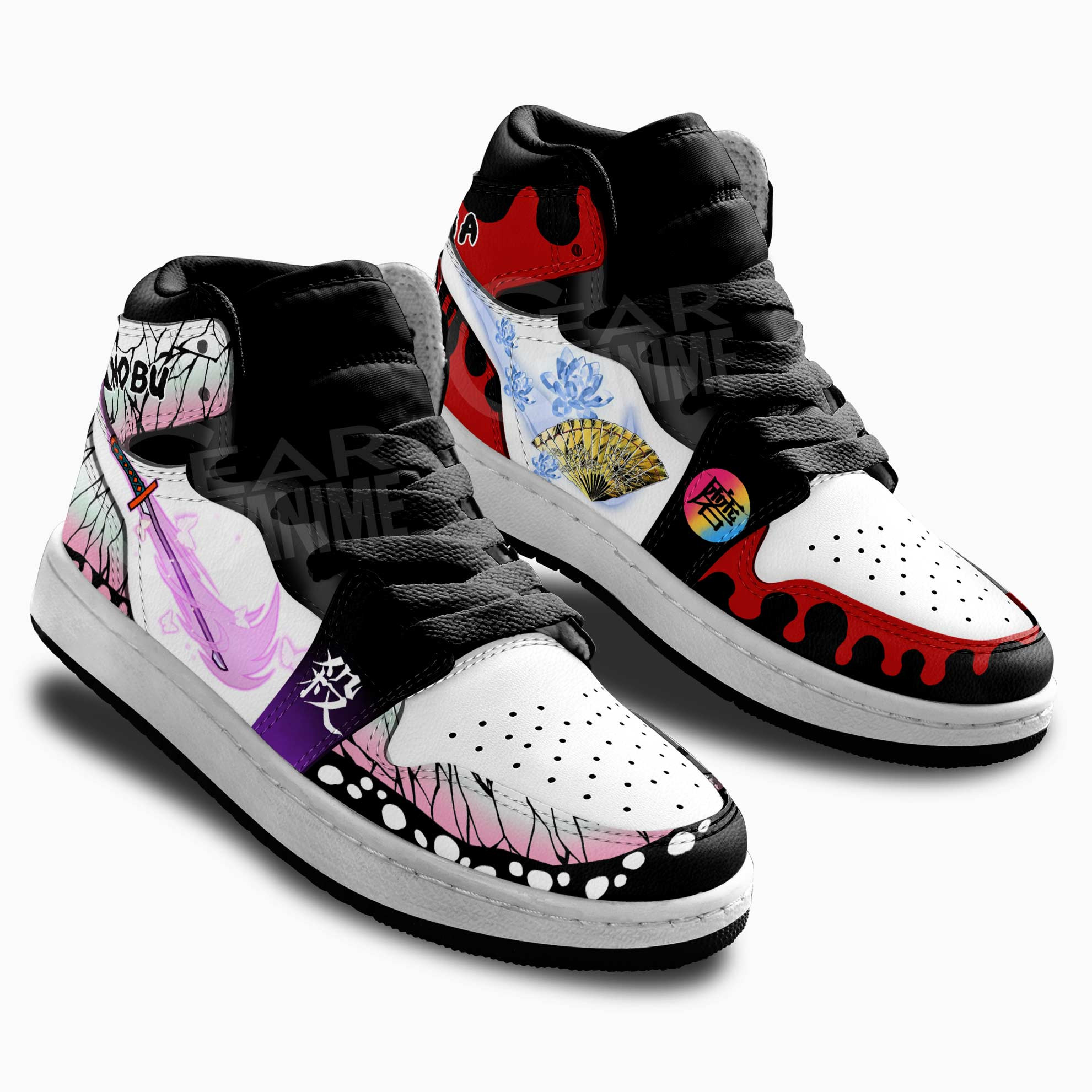 Douma and Shinobu Kocho Kids Sneakers Demon Slayer Anime Shoes For Kids