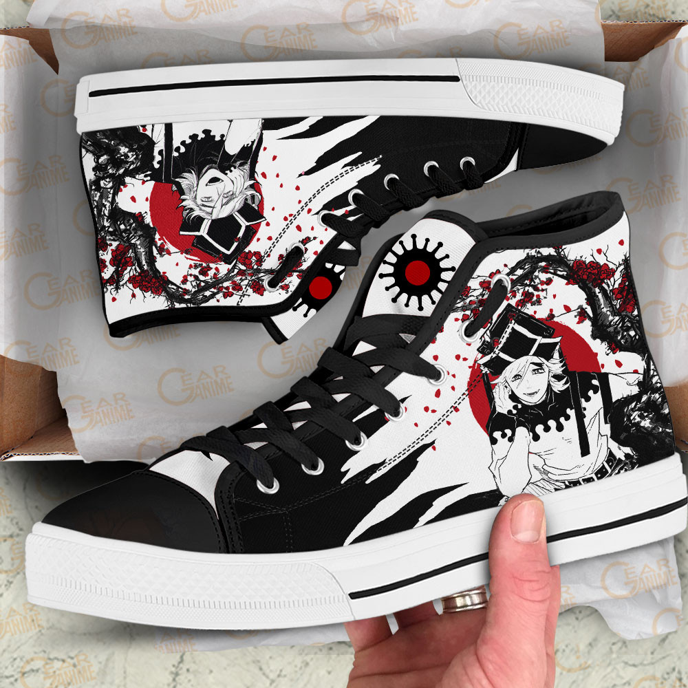 Douma High Top Shoes Custom Demon Slayer Anime Sneakers Japan Style