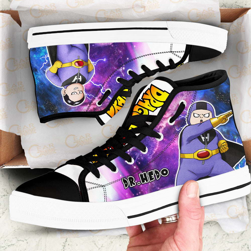 Dr. Hedo High Top Shoes Dragon Ball Super Custom Anime Sneakers
