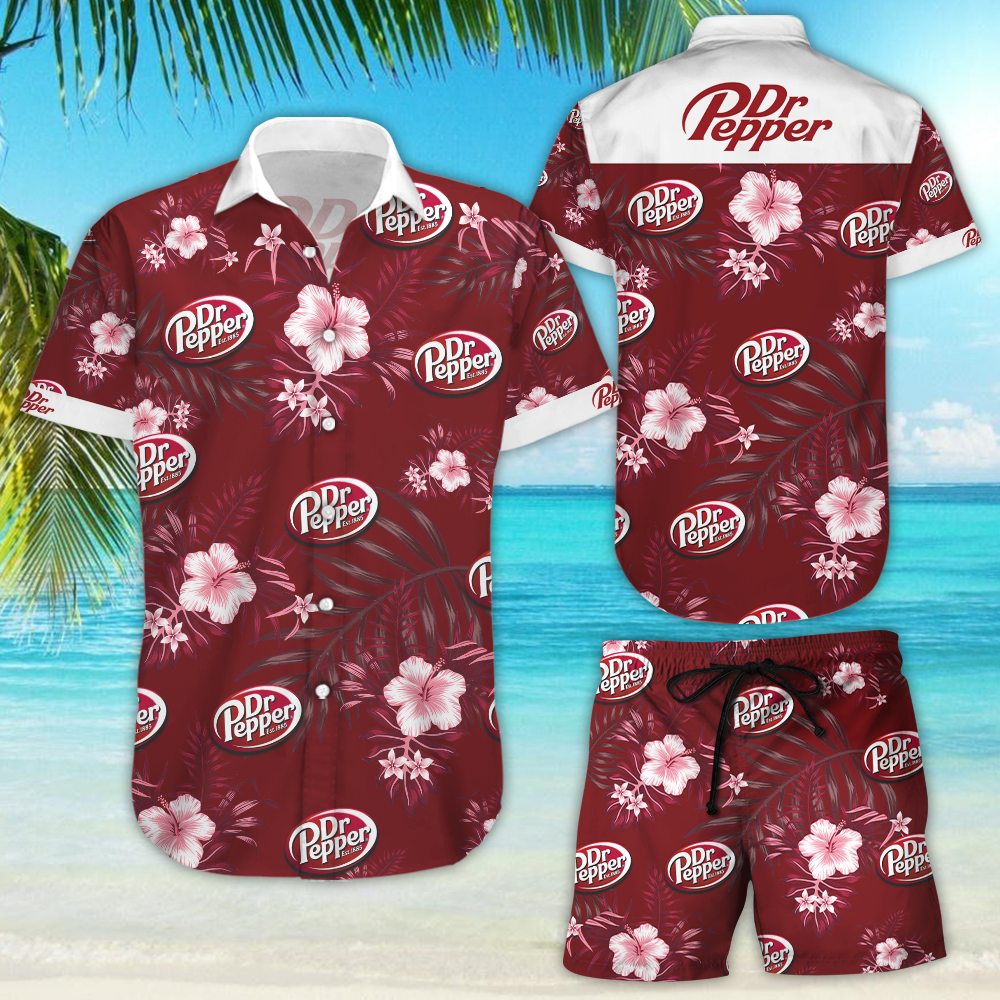 Dr Pepper Hawaiian Shirt
