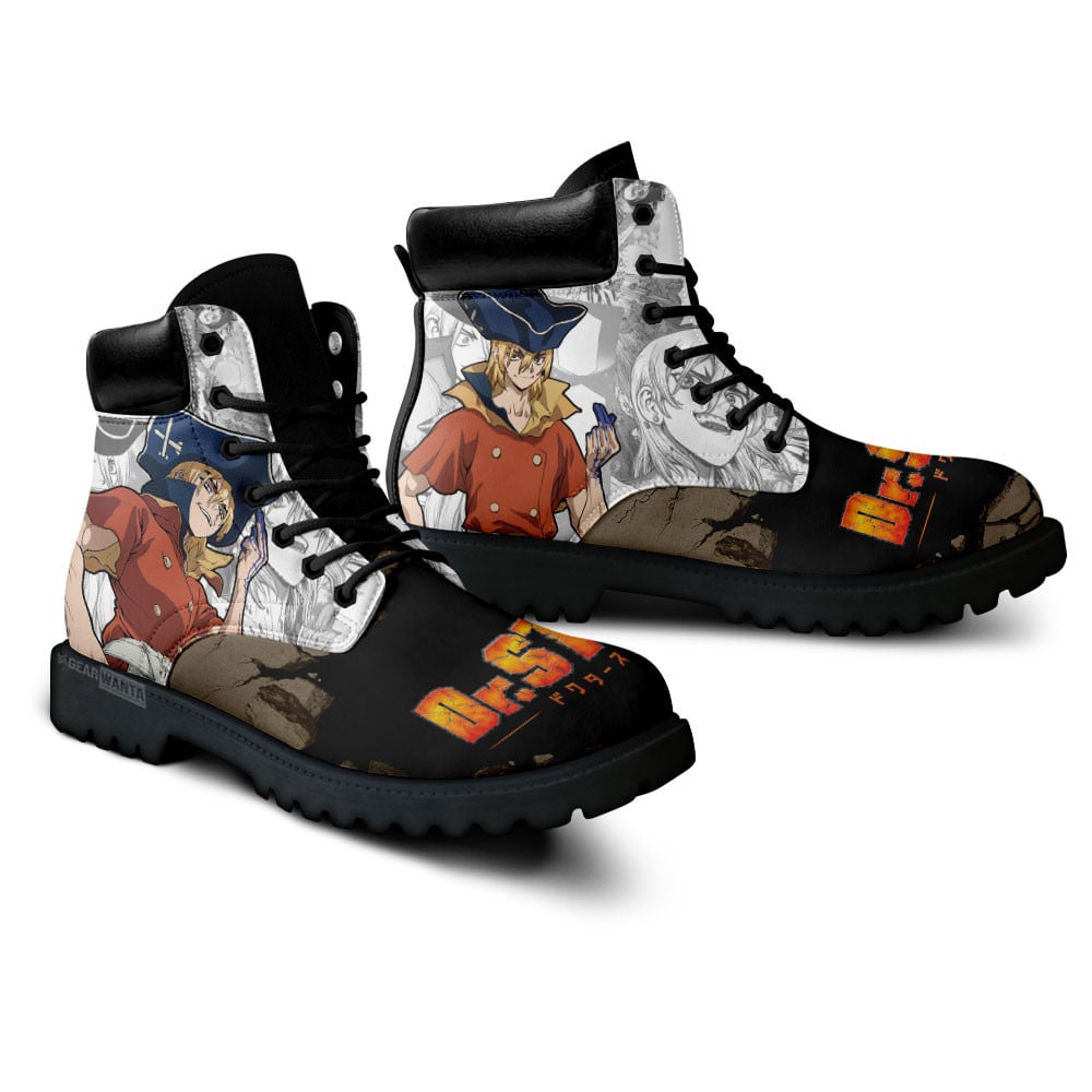 Dr Stone Ryusui Nanami Boots Anime Custom Shoes