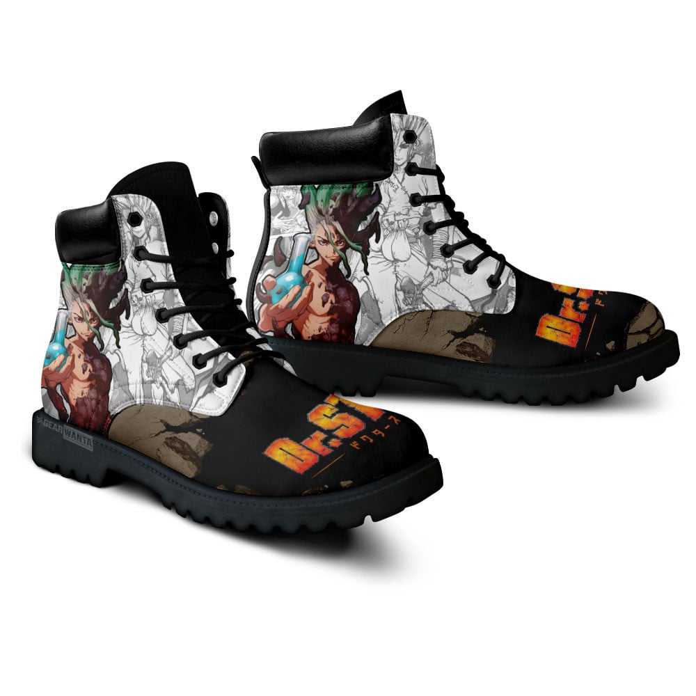 Dr Stone Senku Ishigami Boots Anime Custom Shoes