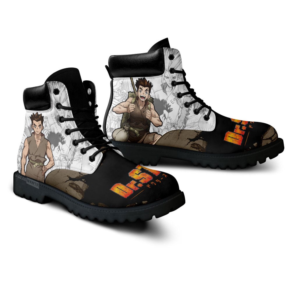 Dr Stone Taiju Oki Boots Anime Custom Shoes