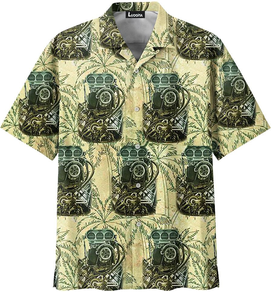 Drag Racing Summer Vacation Hawaiian Shirt