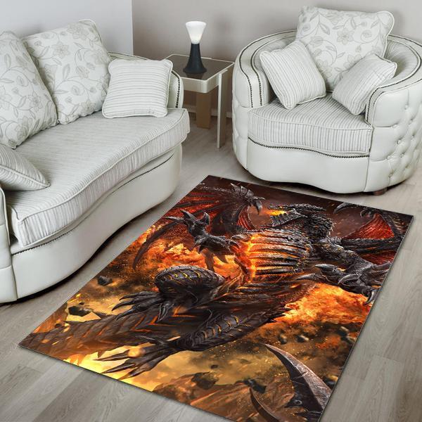 Dragon Area Rectangle Rug