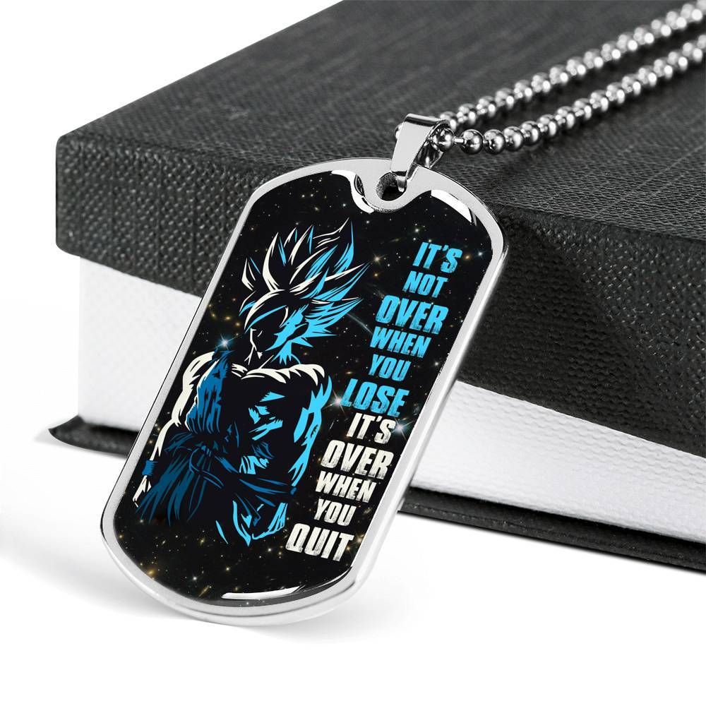 Dragon Ball – It’s Not Over When You Lose – Goku – Super Saiyan Blue – Dogtag