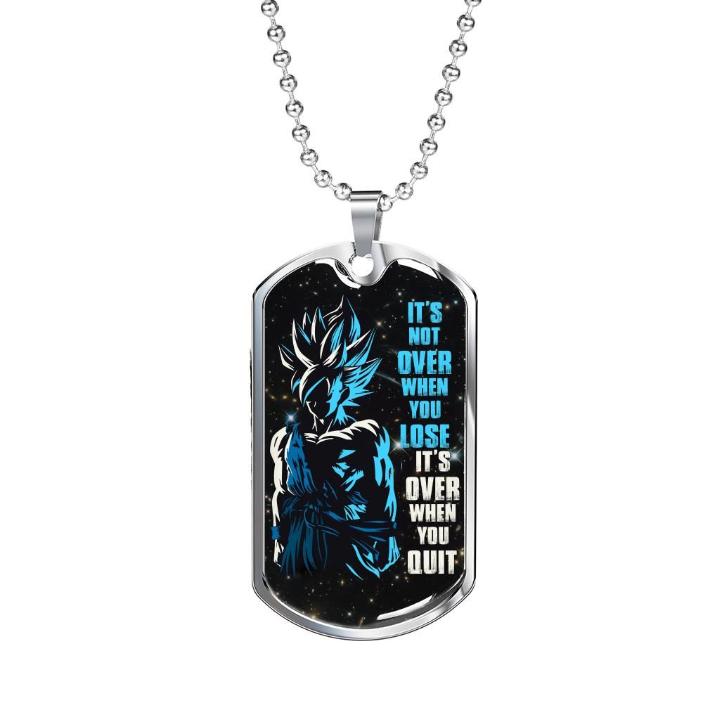 Dragon Ball – It’s Not Over When You Lose – Goku – Super Saiyan Blue – Dogtag