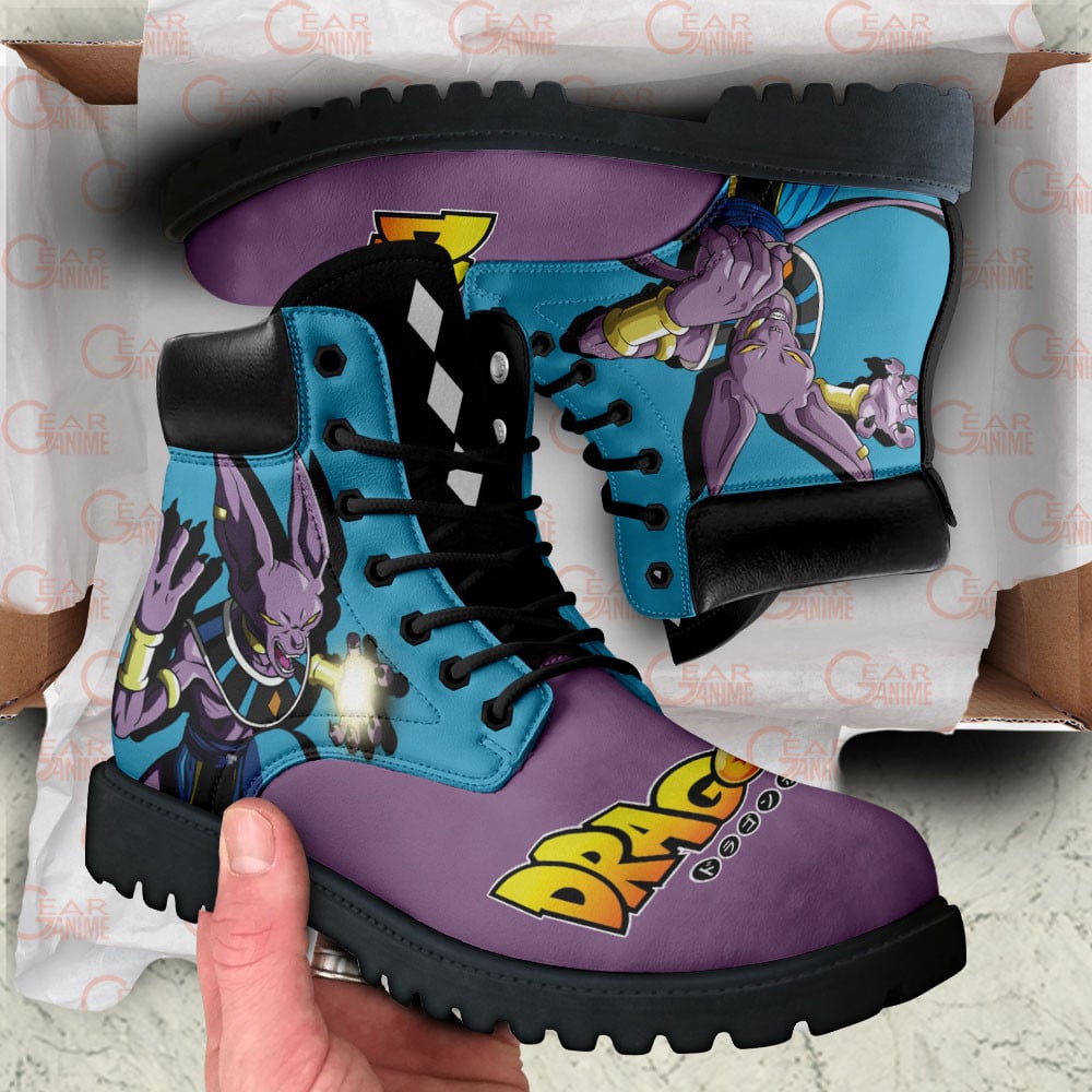 Dragon Ball Beerus Boots Anime Custom Shoes