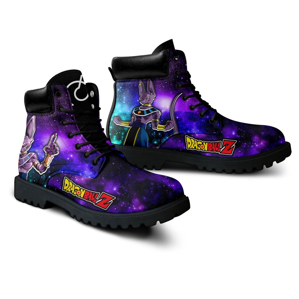 Dragon Ball Beerus Boots Anime Custom Shoes Galaxy Style