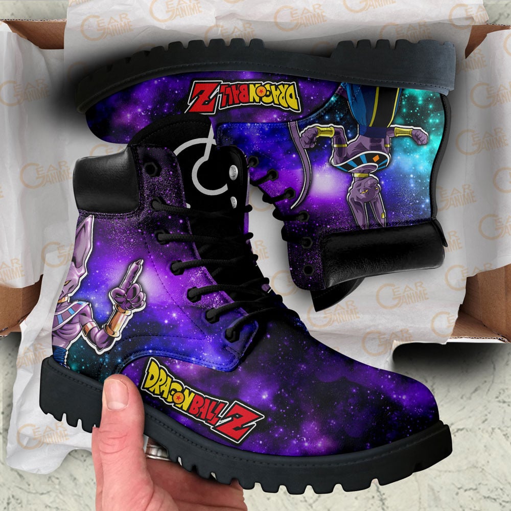 Dragon Ball Beerus Boots Anime Custom Shoes Galaxy Style