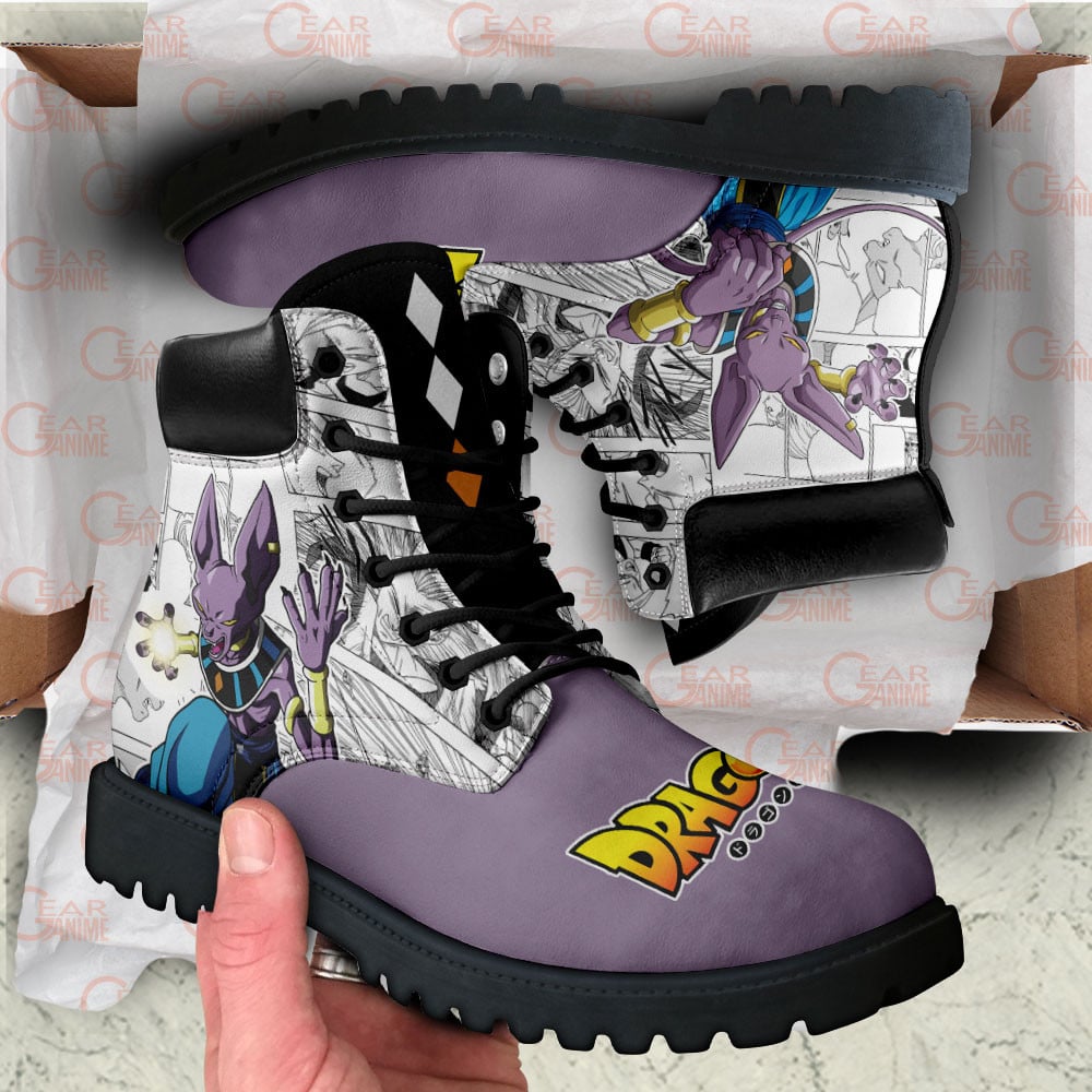 Dragon Ball Beerus Boots Custom Manga Anime Shoes