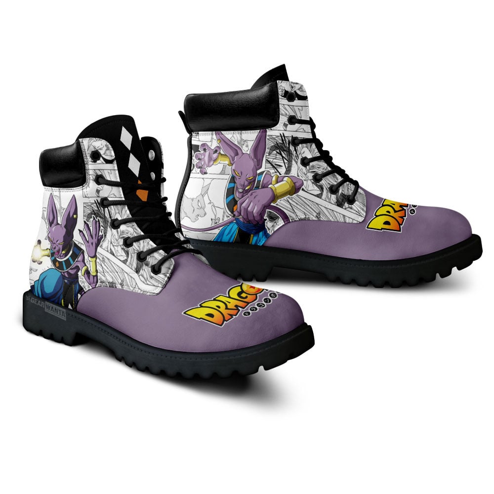 Dragon Ball Beerus Boots Custom Manga Anime Shoes
