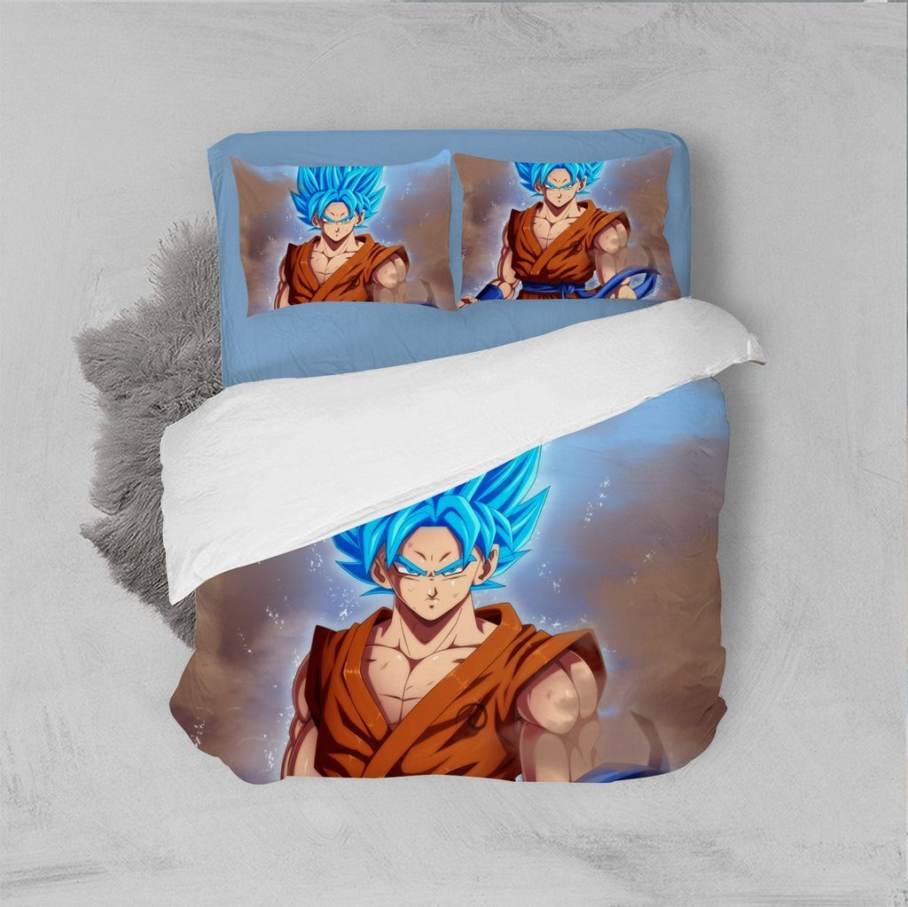 Dragon Ball Blue Aiyan 3D Customized Duvet Cover Bedding Set
