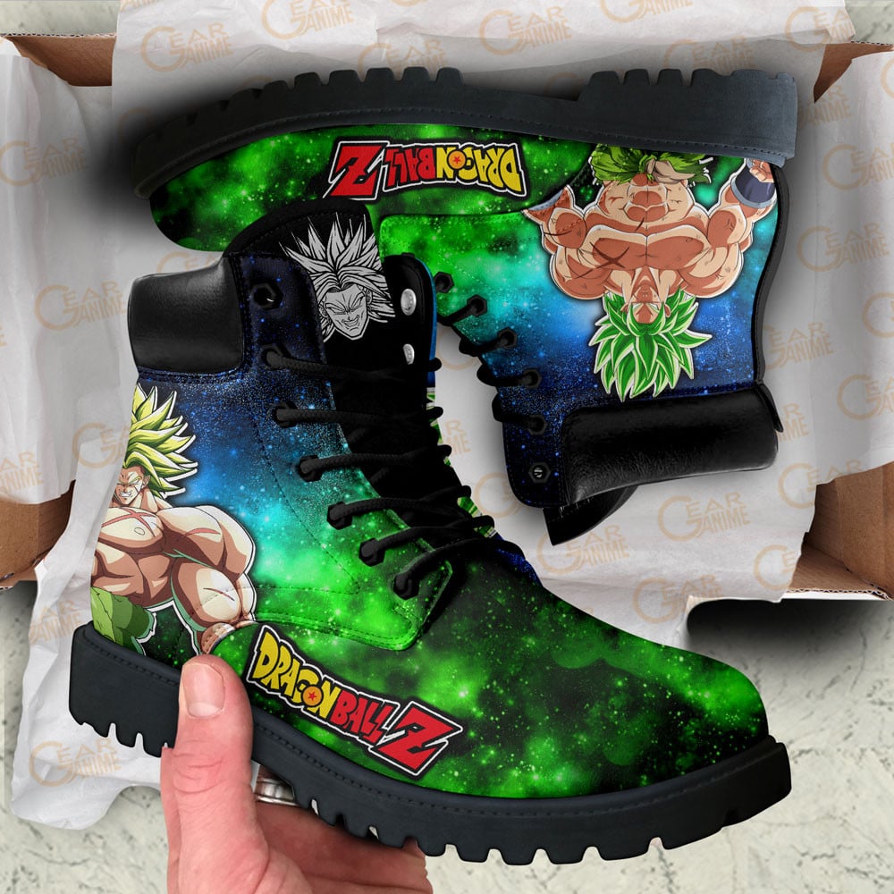 Dragon Ball Broly Boots Anime Custom Shoes Galaxy Style