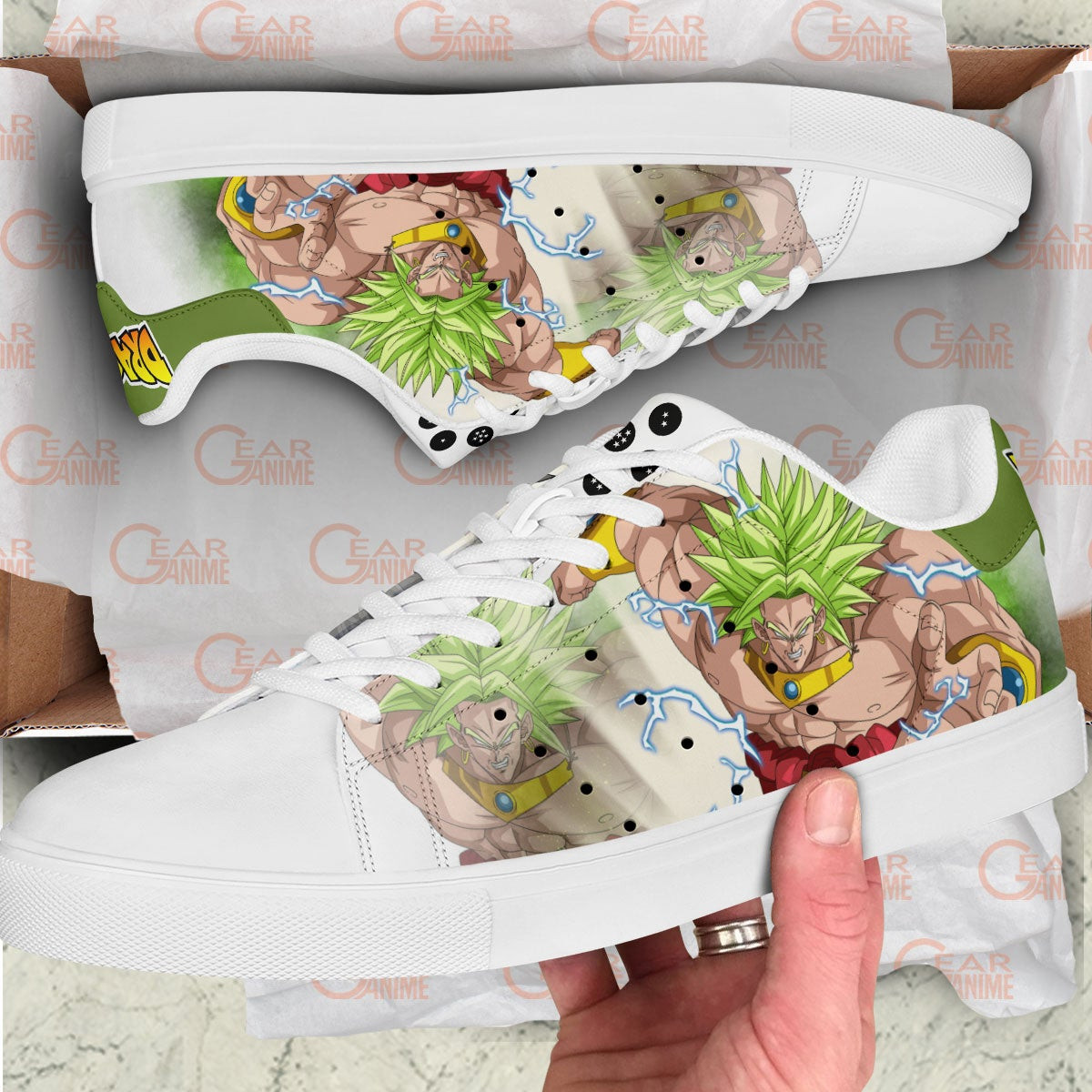 Dragon Ball Broly Skate Sneakers Custom Anime Shoes