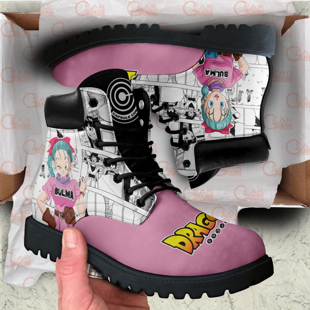 Dragon Ball Bulma Boots Custom Manga Anime Shoes