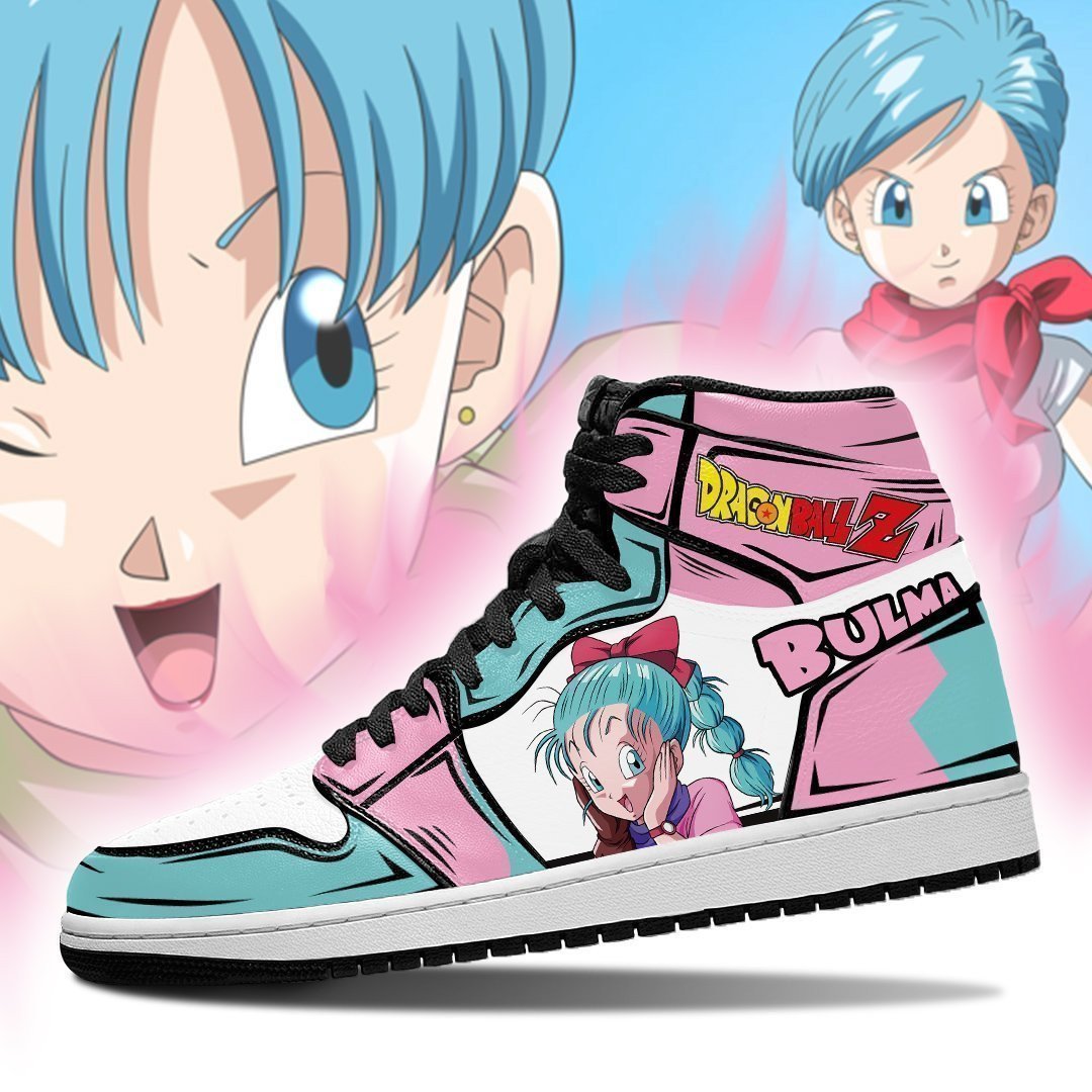Dragon Ball Bulma JD1s Sneakers Anime Shoes, Air Jordan Hightop