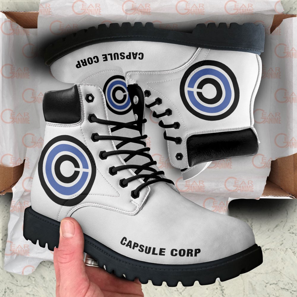 Dragon Ball Capsule Corp Boots Anime Custom Shoes