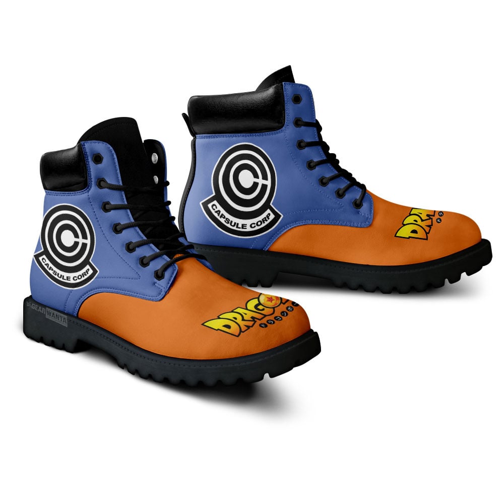 Dragon Ball Capsule Corp Symbol Boots Anime Custom Shoes