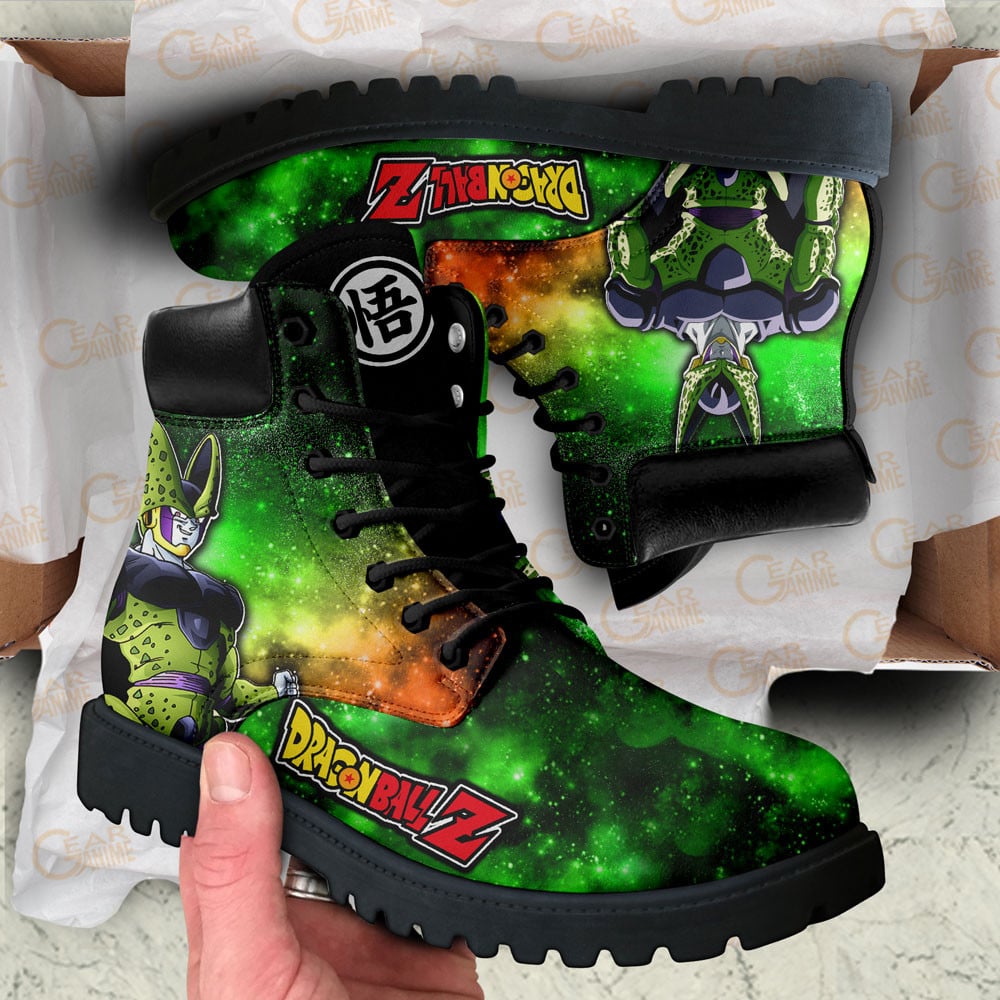 Dragon Ball Cell Boots Anime Custom Shoes Galaxy Style