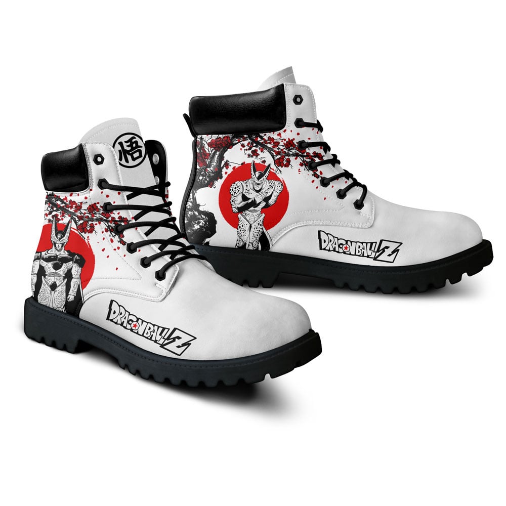 Dragon Ball Cell Boots Anime Custom Shoes Japan Style