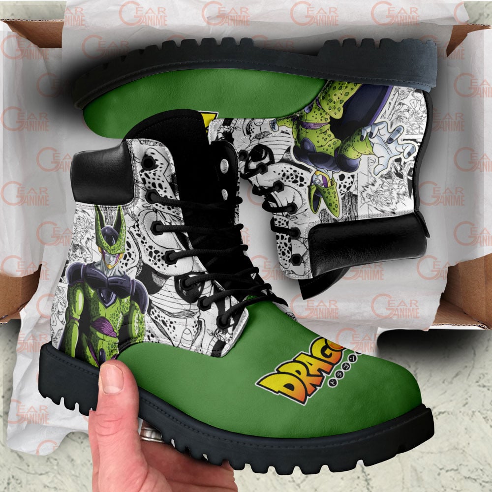 Dragon Ball Cell Boots Custom Manga Anime Shoes