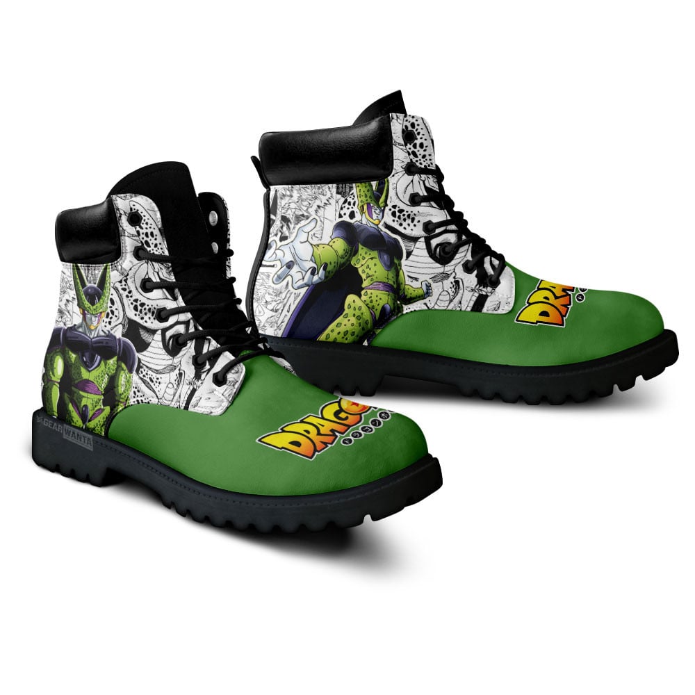 Dragon Ball Cell Boots Custom Manga Anime Shoes