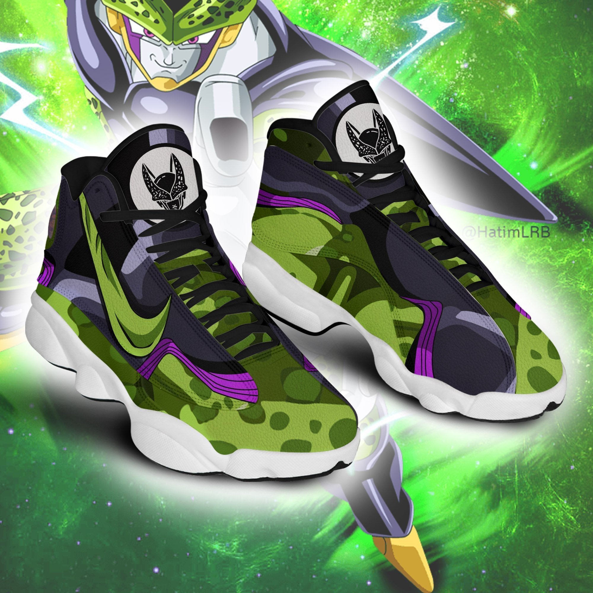 Dragon Ball Cell JD13 Sneakers Custom Anime DBZ Shoes